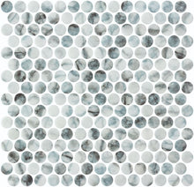 Load image into Gallery viewer, Elysium Tiles Vanguard Penny Azul 11.25" x 11.25" Mosaic Tile