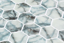 Load image into Gallery viewer, Elysium Tiles Vanguard Hex XL Azul 11.25" x 11.25" Mosaic Tile