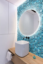 Load image into Gallery viewer, Elysium Tiles Vanguard Hex XL Onyx Blue 11.25" x 11.25" Mosaic Tile