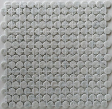 Load image into Gallery viewer, Elysium Tiles Vanguard Penny Onyx Teal 11.25" x 11.25" Mosaic Tile