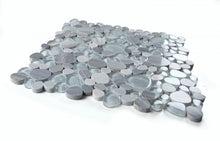 Load image into Gallery viewer, Elysium Tiles Peach Blue 12" x 12" Mosaic Tile