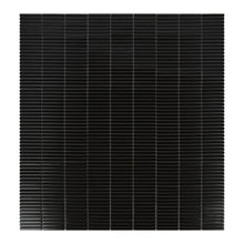 Load image into Gallery viewer, Elysium Tiles Hulu Black Band Matte 11.25" x 12" Mosaic Tile