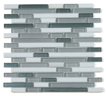 Load image into Gallery viewer, Elysium Tiles Linear Modern Grey 11.75" x 12" Mosaic Tile