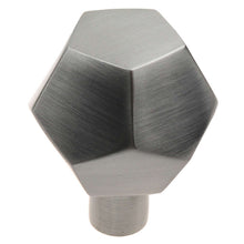 Load image into Gallery viewer, 38mm (1.5") Oil Rubbed Bronze Solid Faceted Cabinet Knob