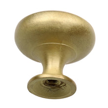 Load image into Gallery viewer, 28.5 mm (1.125") Satin Gold Classic Round Solid Cabinet Knob