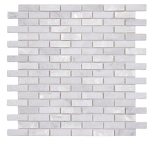 Load image into Gallery viewer, Elysium Tiles Diana Linear Carrara 11.75" x 12" Mosaic Tile