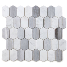 Load image into Gallery viewer, Elysium Tiles Montage Blue 12.5" x 13.25" Mosaic Tile