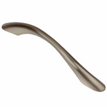 Load image into Gallery viewer, 95mm (3.75") Center to Center Satin Nickel Modern Curved Arch Pull Cabinet Hardware Handle