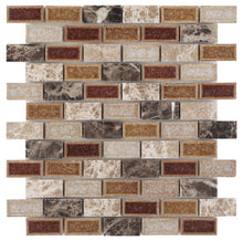 Load image into Gallery viewer, Elysium Tiles Princess Brick 10.75" x 11.75" Mosaic Tile