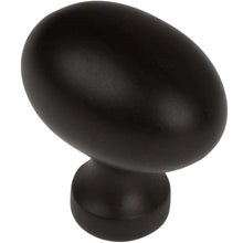 Load image into Gallery viewer, 28.5 mm (1.125") Matte Black Classic Oval Cabinet Knob