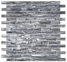 Load image into Gallery viewer, Elysium Tiles Linear Shell Silver 11.75" x 12" Mosaic Tile