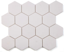 Load image into Gallery viewer, Elysium Tiles Hexagon Thassos Polished 10.25" x 11.75" Mosaic Tile