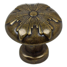 Load image into Gallery viewer, 28.5 mm (1.125") Satin Nickel Transitional Round Snowflake Cabinet knob