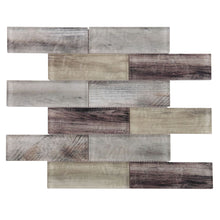 Load image into Gallery viewer, Elysium Tiles Art Wood Earth 11.75" x 11.75" Mosaic Tile