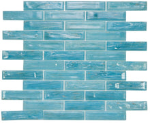 Load image into Gallery viewer, Elysium Tiles Hot Long Clear Blue 12" x 12.75" Mosaic Tile