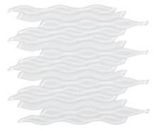 Load image into Gallery viewer, Elysium Tiles Water White Glass 11.5" x 12.5" Mosaic Tile