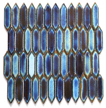 Load image into Gallery viewer, Elysium Tiles Chelsea Blue 11" x 11.25" Mosaic Tile