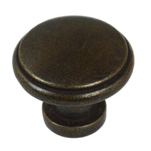 Load image into Gallery viewer, 28.5 mm (1.125") Brass Gold Round Ring Classic Cabinet Knob
