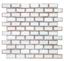 Load image into Gallery viewer, Elysium Tiles Brick Fancy White 11.75" x 11.75" Mosaic Tile