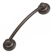 Load image into Gallery viewer, 95mm (3.75") Center to Center Satin Nickel Rustic Rope Bow Pull Cabinet Hardware Handle