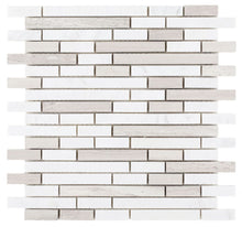 Load image into Gallery viewer, Elysium Tiles Haisa Grey Stack 12" x 12" Mosaic Tile