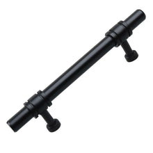 Load image into Gallery viewer, 95mm (3.75") Center to Center Satin Nickel Barrel Ring Bar Pull Solid Cabinet Hardware Handle