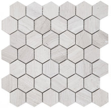 Load image into Gallery viewer, Elysium Tiles Hexagon Grey 12" x 12" Mosaic Tile