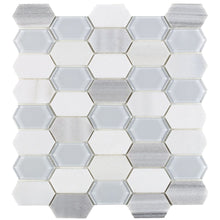 Load image into Gallery viewer, Elysium Tiles Montage Light 12.5" x 13.25" Mosaic Tile