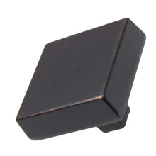 Load image into Gallery viewer, 28.5 mm (1.125") Weathered Nickel Modern Square Cabinet Knob