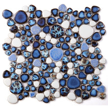 Load image into Gallery viewer, Elysium Tiles Growing Royal Blue 11.5" x 11.5" Mosaic Tile