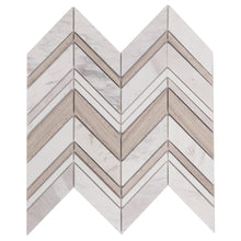 Load image into Gallery viewer, Elysium Tiles Chevron Ravenna Loft 11.75" x 12.25" Mosaic Tile