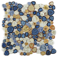 Load image into Gallery viewer, Elysium Tiles Growing Blue 11.5" x 11.5" Mosaic Tile