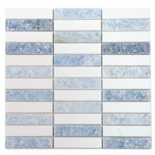 Load image into Gallery viewer, Elysium Tiles Slot Crystal Ocean 11.75" x 11.75" Mosaic Tile