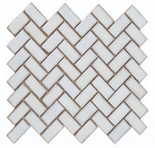 Load image into Gallery viewer, Elysium Tiles Tango White Large 9.5" x 11" Mosaic Tile