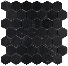 Load image into Gallery viewer, Elysium Tiles Hexagon Marquina 11.75" x 12" Mosaic Tile