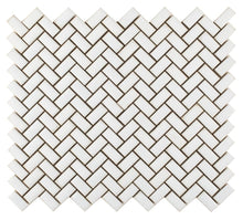 Load image into Gallery viewer, Elysium Tiles Tango White 11.25" x 12.75" Mosaic Tile