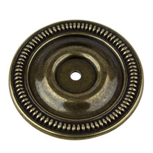 Load image into Gallery viewer, 63.5mm (2.5") Antique Brass Round Classic Cabinet Hardware Backplate