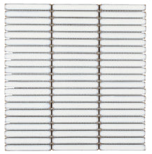 Load image into Gallery viewer, Elysium Tiles Hulu White Band 11" x 11.5" Mosaic Tile