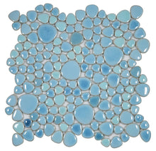 Load image into Gallery viewer, Elysium Tiles Growing Jewel Blue 11.5" x 11.5" Mosaic Tile