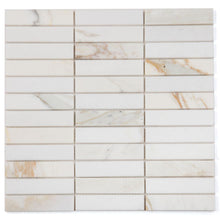 Load image into Gallery viewer, Elysium Tiles Slot Calacatta 11.75" x 11.75" Mosaic Tile