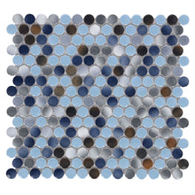 Load image into Gallery viewer, Elysium Tiles Penny Round Beach 11.5" x 12.25" Mosaic Tile