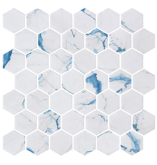 GT Mayan Garden Collection Belize Harbor 11.125" x 11.2" Mosaic Tile