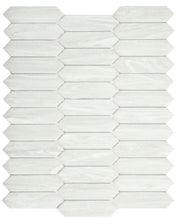 Load image into Gallery viewer, Elysium Tiles Arrow White 10.25" x 12.5" Mosaic Tile