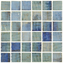 Load image into Gallery viewer, Elysium Tiles Vanguard Penta Forest Blue 12.25" x 12.25" Mosaic Tile