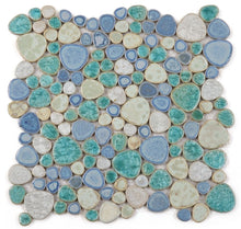Load image into Gallery viewer, Elysium Tiles Growing Sea Pebble 11.5" x 11.5" Mosaic Tile