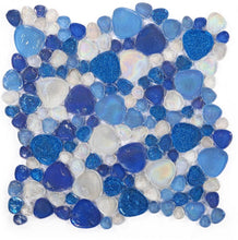 Load image into Gallery viewer, Elysium Tiles Inari Blue Pebble 12" x 12" Mosaic Tile