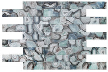 Load image into Gallery viewer, Elysium Tiles Aura Shell Green 4" x 24" Mosaic Tile
