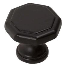 Load image into Gallery viewer, 28.5 mm (1.125") Matte Black Classic Octagon Cabinet Knob