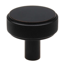 Load image into Gallery viewer, 38mm (1.5") Satin Gold Solid Round Knurled Cabinet Knob