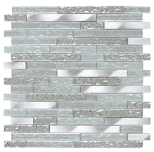 Load image into Gallery viewer, Elysium Tiles Ceres Silver 12" x 12" Mosaic Tile
